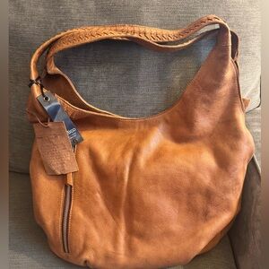 LATICO Camila Shoulder Bag in Cognac